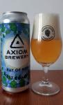 Axiom - Ray of Hop 14°, West Coast IPA plechovka a sklenice