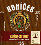 Konicek - Kono-Stout 15%, Svrchne kvaseny tmavy special etiketa