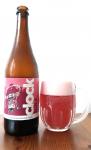 Clock - Raspberry Berliner Weisse 10°, Svrchne kavasene psenicne pivo ochucene malinami lahev a sklenice