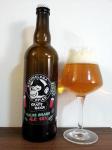 Nachmelena opice - Talus SMASH ALE 13%, Single (S) Malt (M) and (A) single (S) hop (H) = SMASH lahev a sklenice