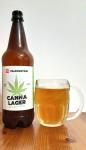 Falkenstejn - Canna Lager 11°, Svetly lezak s konopim PET lahev a sklenice