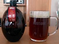 Hostivar - Red ale 14°,  PET lahev a sklenice