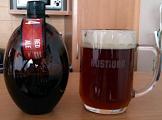 Hostivar - Red ale 14°,  PET lahev a sklenice