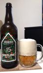 Zichovecky pivovar - Hotline 15°, West Coast IPA lahev a sklenice