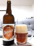 Krusnohor Orange IPA 18°, IPA - ochuceny lahev a sklenice